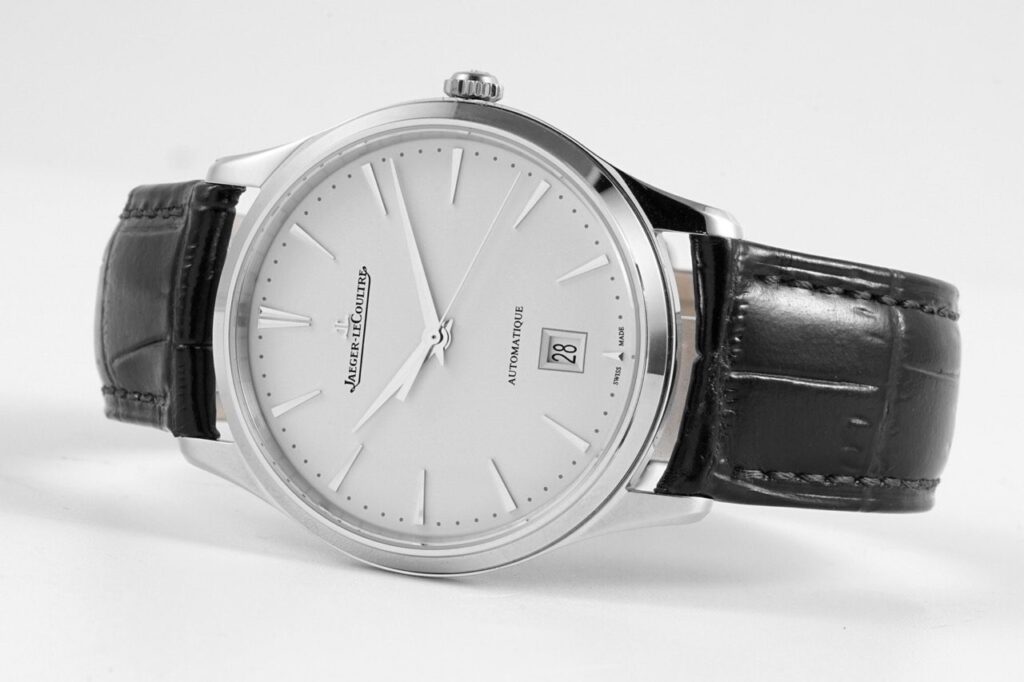 ĐỒNG HỒ JAEGER-LECOULTRE REPLICA ULTRA THIN MASTER DÂY DA ĐEN NHÀ MÁY ZF 40MM (1)