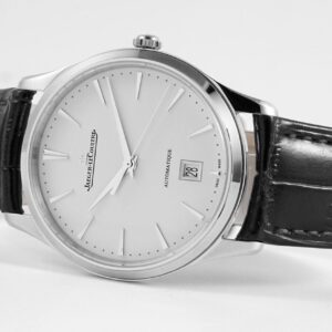 ĐỒNG HỒ JAEGER-LECOULTRE REPLICA ULTRA THIN MASTER DÂY DA ĐEN NHÀ MÁY ZF 40MM (1)