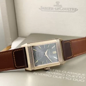 ĐỒNG HỒ JAEGER-LECOULTRE REVERSO 2 MẶT REPLICA MẠ VÀNG HỒNG NHÀ MÁY MG 28MM (1)