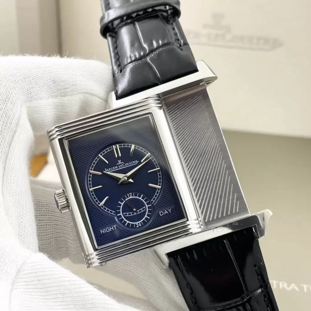 ĐỒNG HỒ JAEGER-LECOULTRE REVERSO FAKE 11 CỌC SỐ XANH NHÀ MÁY MG 29MM (1)