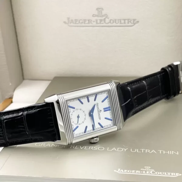 ĐỒNG HỒ JAEGER-LECOULTRE REVERSO FAKE 11 CỌC SỐ XANH NHÀ MÁY MG 29MM (1)