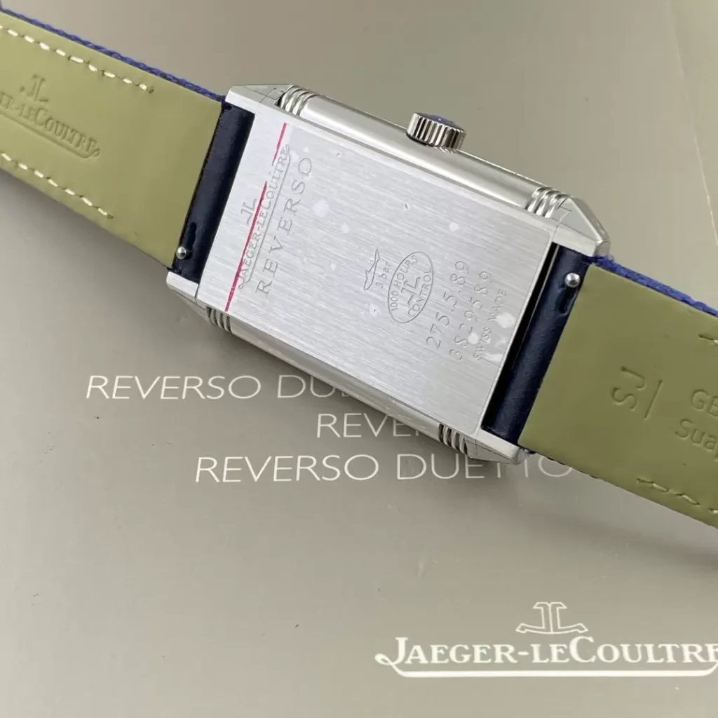 ĐỒNG HỒ JAEGER-LECOULTRE REVERSO MẶT XANH REPLICA 11 DÂY DA 28MM (2)