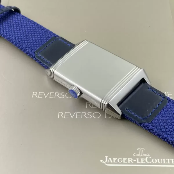 ĐỒNG HỒ JAEGER-LECOULTRE REVERSO MẶT XANH REPLICA 11 DÂY DA 28MM (2)