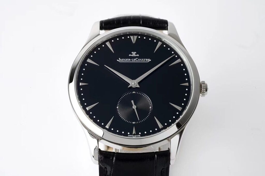 ĐỒNG HỒ JAEGER-LECOULTRE SMALL SECONDS REPLICA MẶT ĐEN NHÀ MÁY ZF 40MM