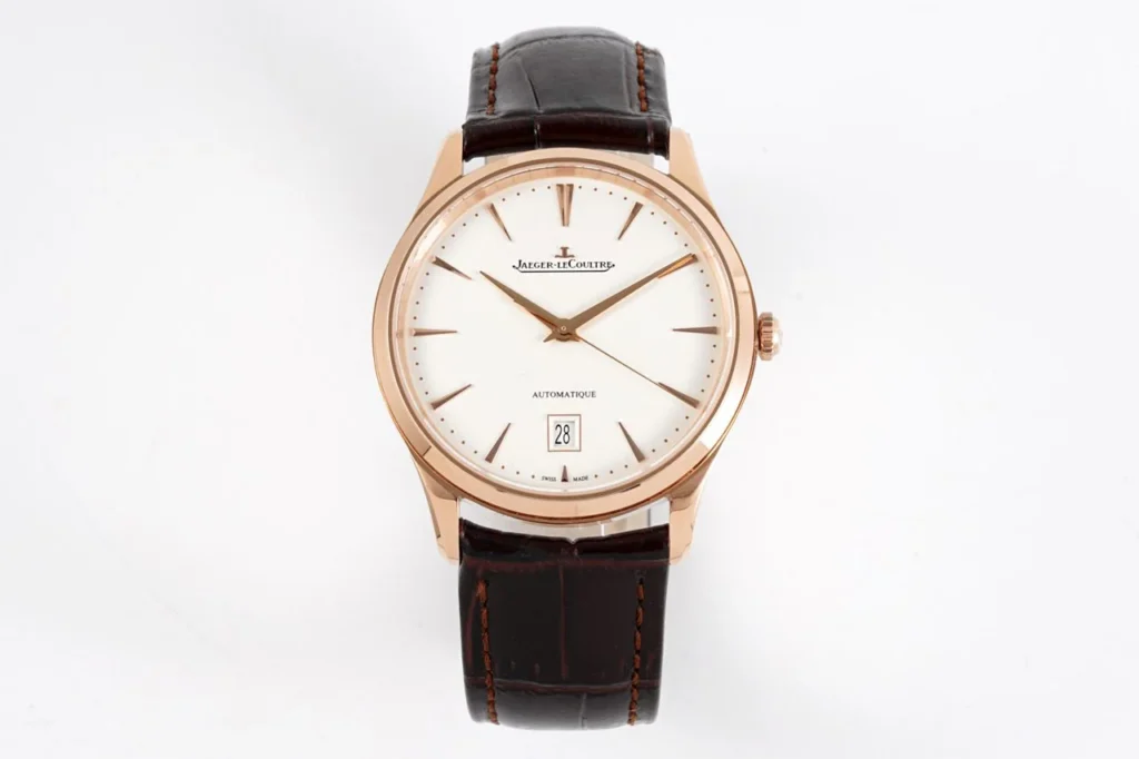 ĐỒNG HỒ JAEGER-LECOULTRE ULTRA THIN MASTER REPLICA MẠ VÀNG HỒNG NHÀ MÁY ZF 40MM (1)