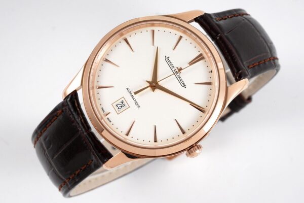 ĐỒNG HỒ JAEGER-LECOULTRE ULTRA THIN MASTER REPLICA MẠ VÀNG HỒNG NHÀ MÁY ZF 40MM (1)