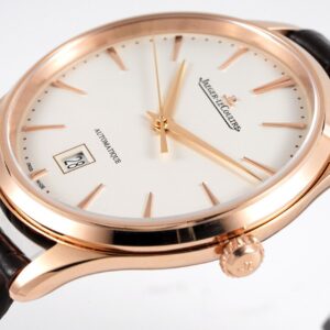 ĐỒNG HỒ JAEGER-LECOULTRE ULTRA THIN MASTER REPLICA MẠ VÀNG HỒNG NHÀ MÁY ZF 40MM (1)