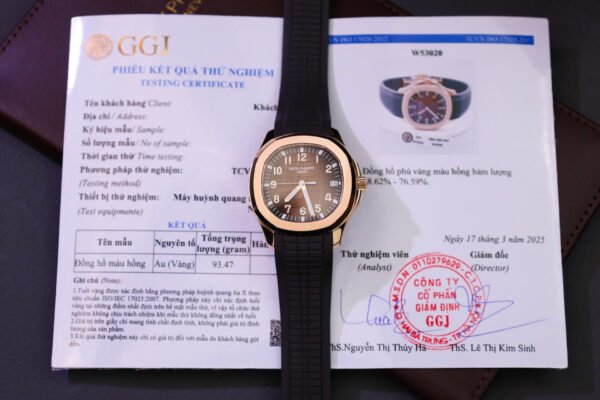 ĐỒNG HỒ PATEK PHILIPPE AQUANAUT 5167 REPLICA BỌC VÀNG NHÀ MÁY 3K 40MM (4)