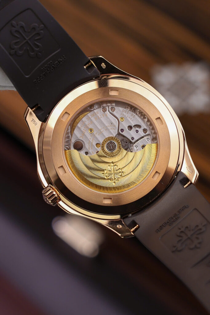 ĐỒNG HỒ PATEK PHILIPPE AQUANAUT 5167 REPLICA BỌC VÀNG NHÀ MÁY 3K 40MM (4)