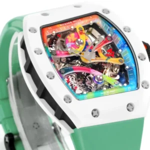 ĐỒNG HỒ RICHARD MILLE REPLICA WATCH RM68-01 CERAMIC DÂY CAO SU XANH NHÀ MÁY RM 45MM
