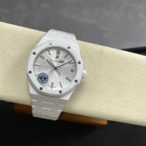 ĐỒNG HỒ AUDEMARS PIGUET ROYAL OAK 15500ST REPLICA GỐM TRẮNG NHÀ MÁY APS 41MM (1)