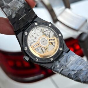 ĐỒNG HỒ AUDEMARS PIGUET ROYAL OAK 15500ST REPLICA VỎ GỐM ĐEN APS 41MM (1)