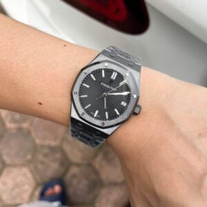 ĐỒNG HỒ AUDEMARS PIGUET ROYAL OAK 15500ST REPLICA VỎ GỐM ĐEN APS 41MM (1)