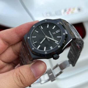 ĐỒNG HỒ AUDEMARS PIGUET ROYAL OAK 15500ST REPLICA VỎ GỐM ĐEN APS 41MM (1)