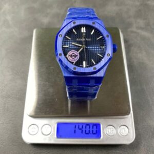 ĐỒNG HỒ AUDEMARS PIGUET ROYAL OAK 15500ST REPLICA VỎ GỐM XANH BLUE APS 41MM (1)
