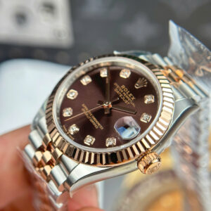 DONG HO ROLEX DATEJUST NU MAT CHOCOLATE COC SO DINH DA NHA MAY THB 31MM 3