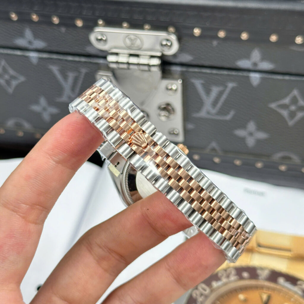 ĐỒNG HỒ ROLEX DATEJUST NỮ MẶT CHOCOLATE CỌC SỐ ĐÍNH ĐÁ NHÀ MÁY THB 31MM (1)