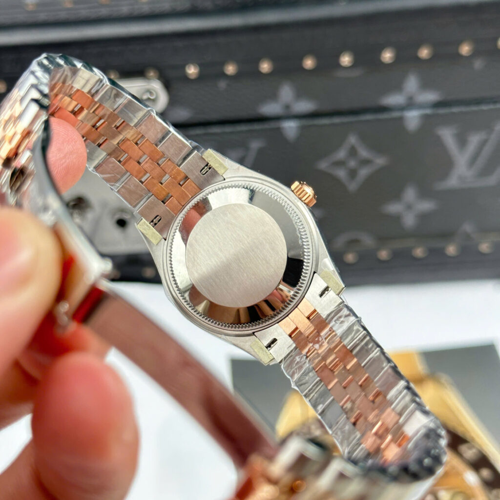 ĐỒNG HỒ ROLEX DATEJUST NỮ MẶT CHOCOLATE CỌC SỐ ĐÍNH ĐÁ NHÀ MÁY THB 31MM (1)