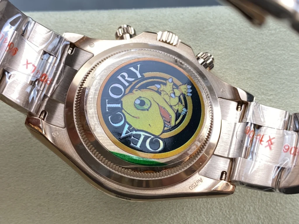 ĐỒNG HỒ ROLEX DAYTONA MẶT SỐ NÂU REPLICA DÂY ĐEO THÉP NHÀ MÁY Q 40MM (1)