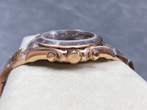 ĐỒNG HỒ ROLEX DAYTONA MẶT SỐ NÂU REPLICA DÂY ĐEO THÉP NHÀ MÁY Q 40MM (1)