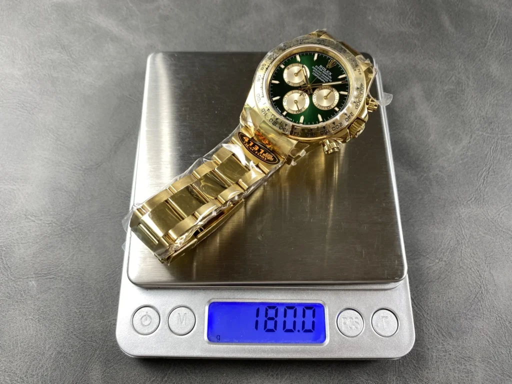 DONG HO ROLEX DAYTONA REPLICA MAT SO MAU XANH LA NHA MAY Q 40MM 2
