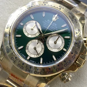ĐỒNG HỒ ROLEX DAYTONA REPLICA MẶT SỐ MÀU XANH LÁ NHÀ MÁY Q 40MM (1)