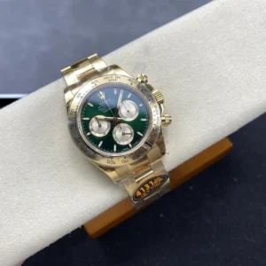 ĐỒNG HỒ ROLEX DAYTONA REPLICA MẶT SỐ MÀU XANH LÁ NHÀ MÁY Q 40MM (1)