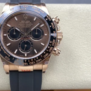 ĐỒNG HỒ ROLEX DAYTONA ROSE GOLD REPLICA MẶT SỐ NÂU NHÀ MÁY Q 40MM (1)
