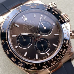 ĐỒNG HỒ ROLEX DAYTONA ROSE GOLD REPLICA MẶT SỐ NÂU NHÀ MÁY Q 40MM (1)