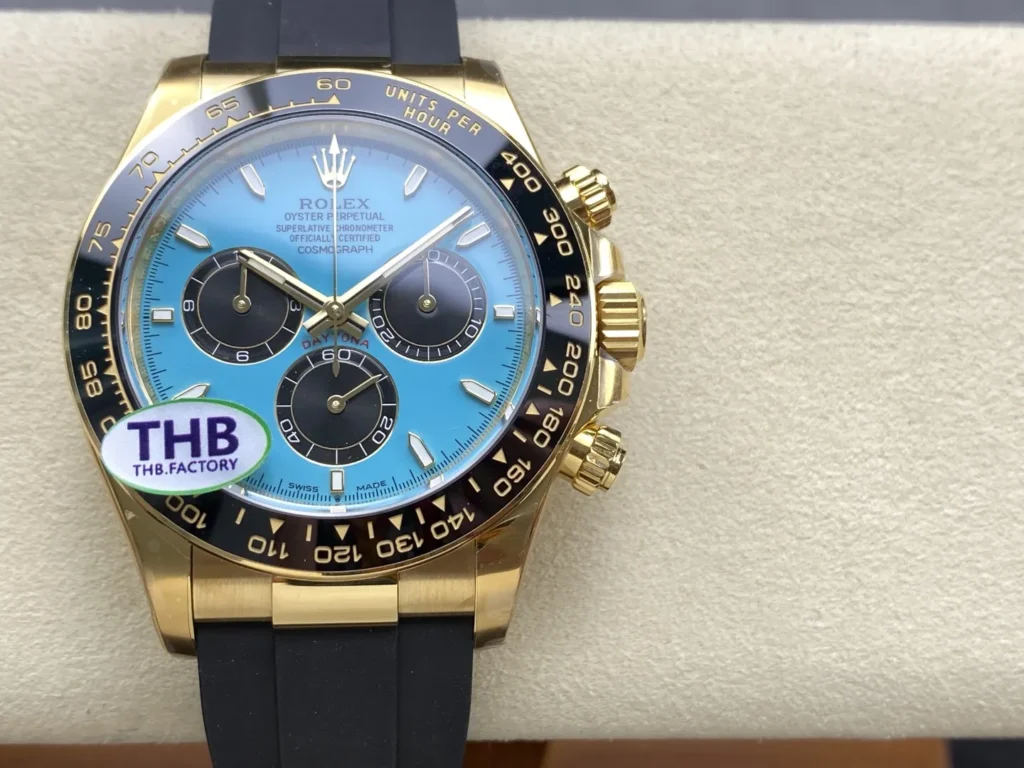 DONG HO ROLEX DAYTONA YELLOW GOLD REPLICA MAT SO TIFFANY NHA MAY THB 40MM 1