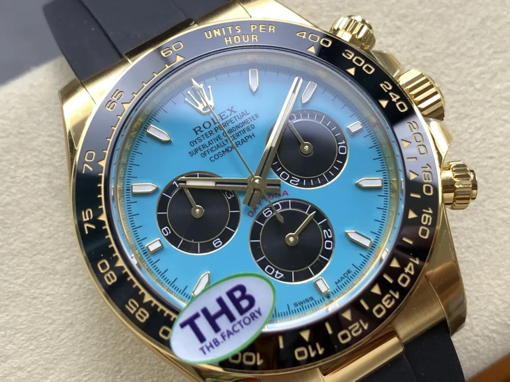 DONG HO ROLEX DAYTONA YELLOW GOLD REPLICA MAT SO TIFFANY NHA MAY THB 40MM 10