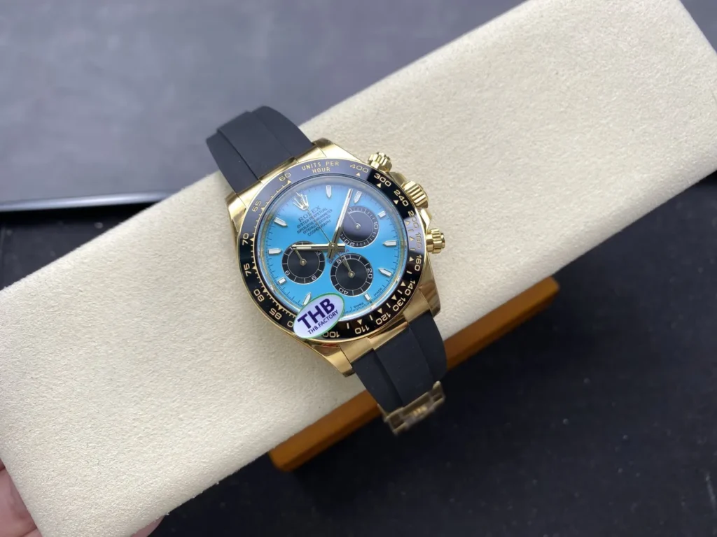 DONG HO ROLEX DAYTONA YELLOW GOLD REPLICA MAT SO TIFFANY NHA MAY THB 40MM 2