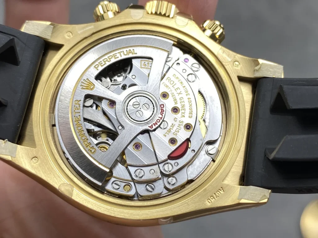 DONG HO ROLEX DAYTONA YELLOW GOLD REPLICA MAT SO TIFFANY NHA MAY THB 40MM 5