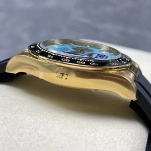 DONG HO ROLEX DAYTONA YELLOW GOLD REPLICA MAT SO TIFFANY NHA MAY THB 40MM 7