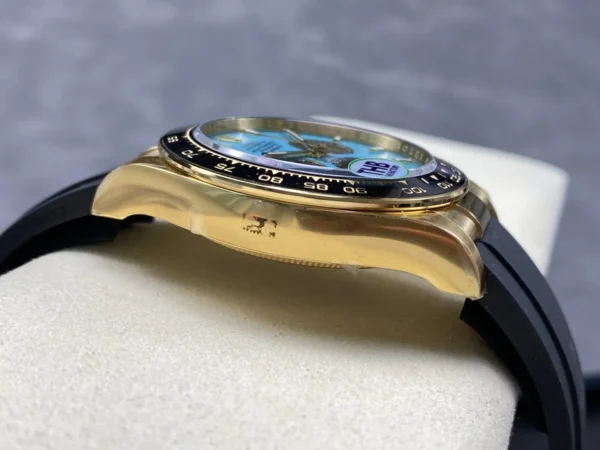 DONG HO ROLEX DAYTONA YELLOW GOLD REPLICA MAT SO TIFFANY NHA MAY THB 40MM 7