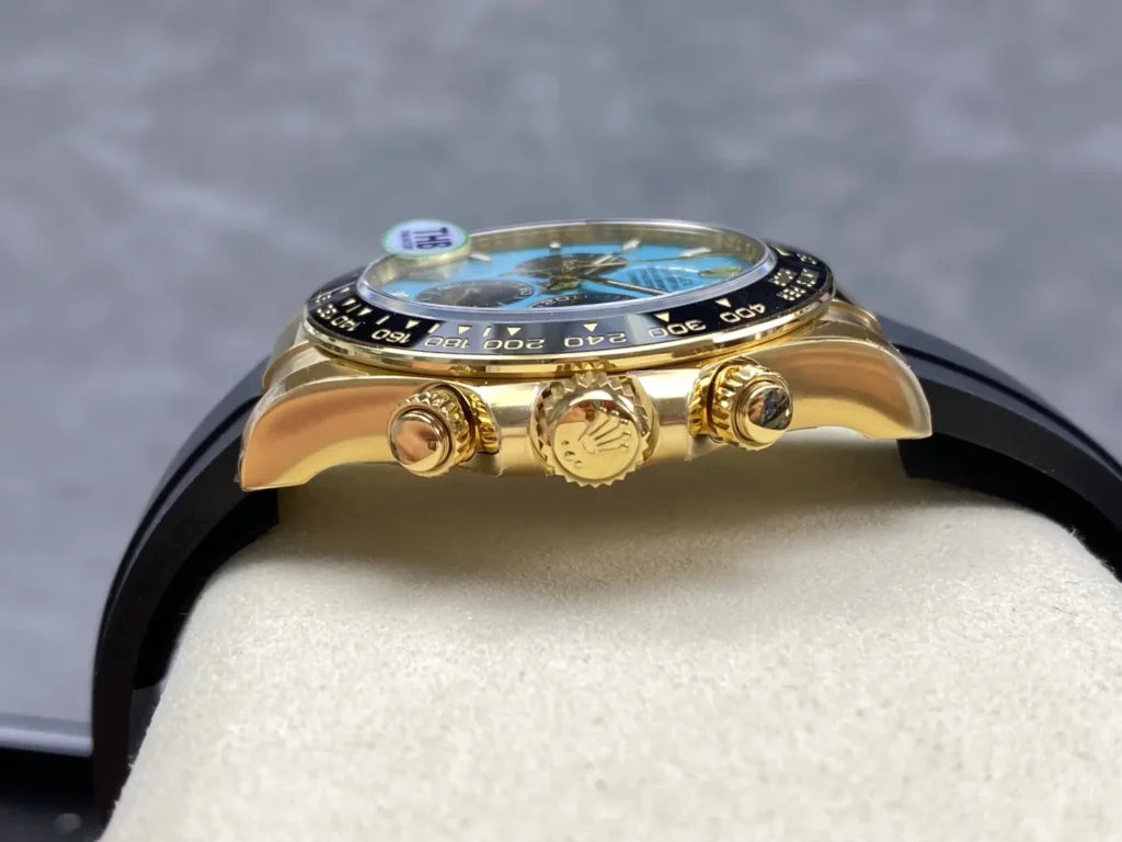 DONG HO ROLEX DAYTONA YELLOW GOLD REPLICA MAT SO TIFFANY NHA MAY THB 40MM 8
