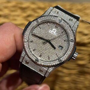 Đồng Hồ Hublot Classic Fusion Diamonds Pavé Đính Full Kim Cương Moissanite Hong Kong 42mm (7)