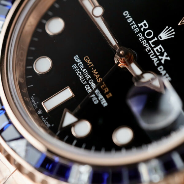 ĐỒNG HỒ ROLEX GMT-MASTER II 126755 SARU BỌC VÀNG ĐỘ KIM CƯƠNG MOISSANITE 41MM (1)