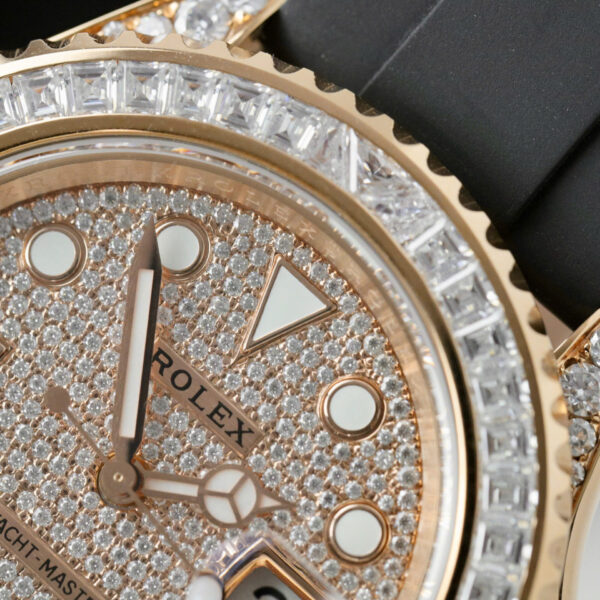 ĐỒNG HỒ ROLEX YACHT-MASTER BỌC VÀNG 18K ĐÍNH KIM CƯƠNG MOISSANITE CLEAN 40MM (1)