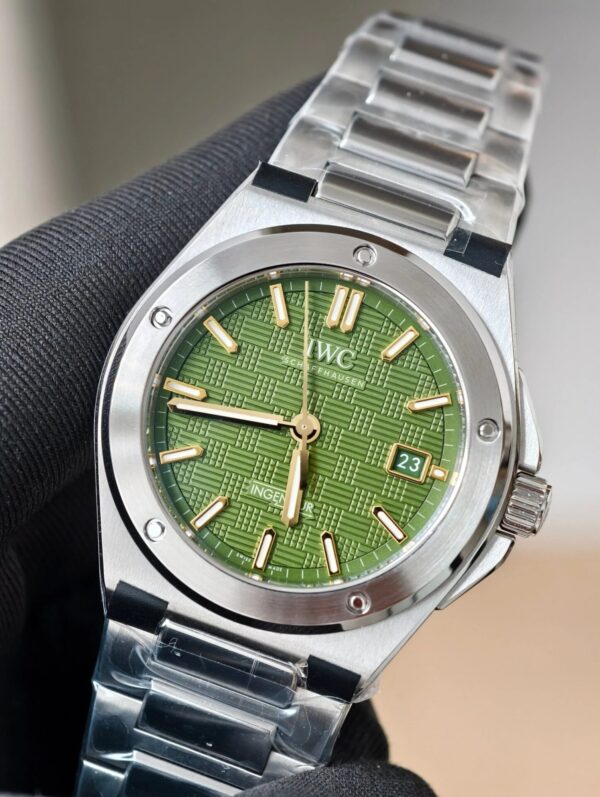 Dong Ho IWC Schaffhausen Ingenieur Rep 11 Cao Cap Mat xanh La Xuong V7 40mm 5