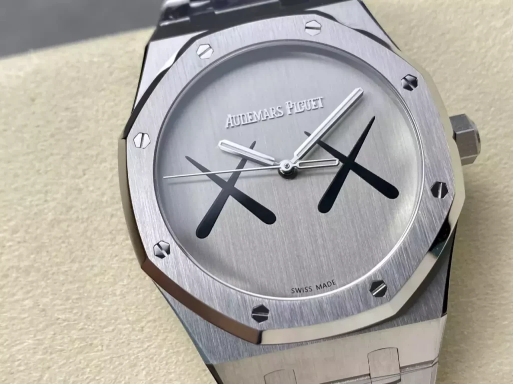 DONG HO AUDEMARS PIGUET ROYAL OAK 15400ST KAWS CHE TAC CAO CAP THEP KHONG GI APS FACTORY 41MM 9