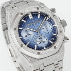DONG HO AUDEMARS PIGUET ROYAL OAK 26240 REP FROSTED MAT SO MAU XANH APS FACTORY 41MM 7