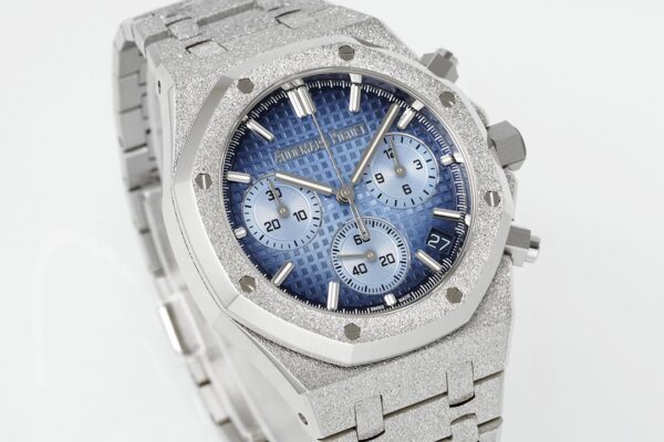 DONG HO AUDEMARS PIGUET ROYAL OAK 26240 REP FROSTED MAT SO MAU XANH APS FACTORY 41MM 7