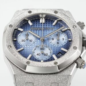 DONG HO AUDEMARS PIGUET ROYAL OAK 26240 REP FROSTED MAT SO MAU XANH APS FACTORY 41MM 9