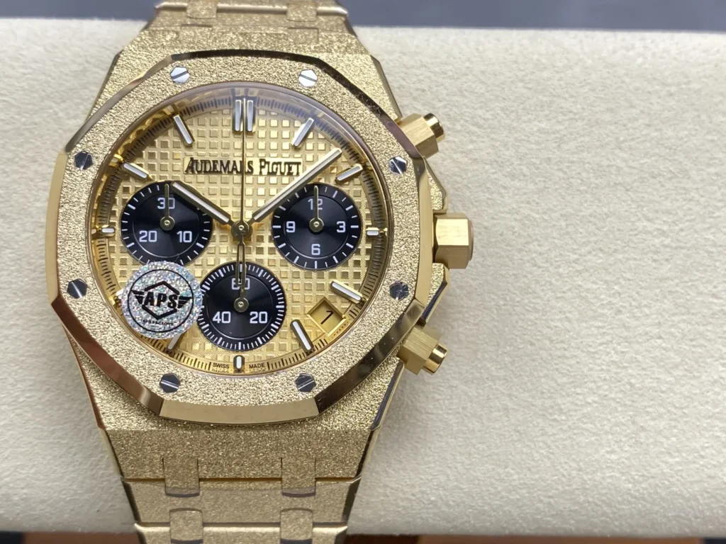 DONG HO AUDEMARS PIGUET ROYAL OAK 26240 REPLICA 11 FROSTED GOLD MAT SO VANG DEN APS FACTORY 41MM 10