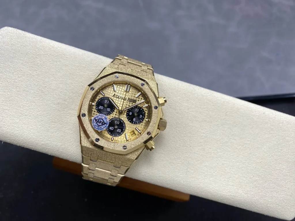 DONG HO AUDEMARS PIGUET ROYAL OAK 26240 REPLICA 11 FROSTED GOLD MAT SO VANG DEN APS FACTORY 41MM 11