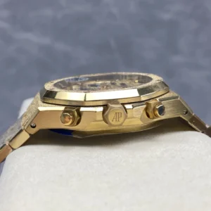 DONG HO AUDEMARS PIGUET ROYAL OAK 26240 REPLICA 11 FROSTED GOLD MAT SO VANG DEN APS FACTORY 41MM 5