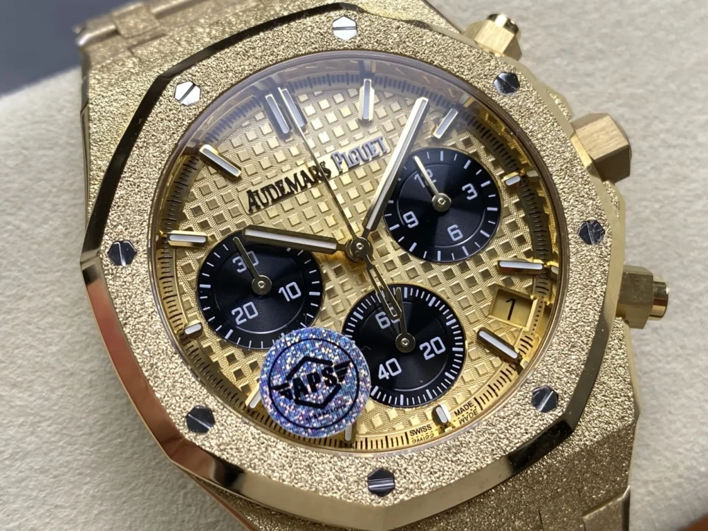 DONG HO AUDEMARS PIGUET ROYAL OAK 26240 REPLICA 11 FROSTED GOLD MAT SO VANG DEN APS FACTORY 41MM 8