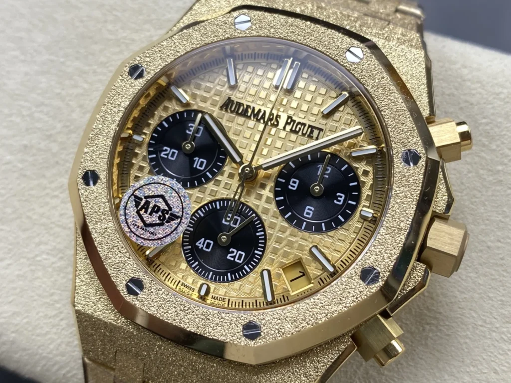DONG HO AUDEMARS PIGUET ROYAL OAK 26240 REPLICA 11 FROSTED GOLD MAT SO VANG DEN APS FACTORY 41MM 9