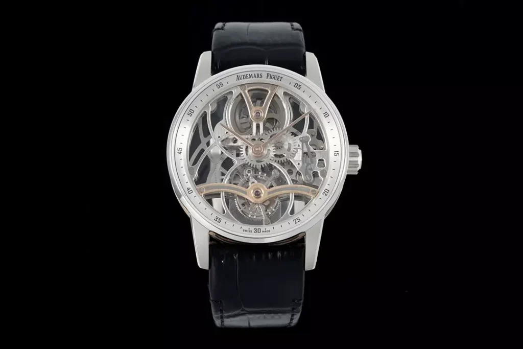 DONG HO AUDEMARS PIGUET TOURBILLON 26600CR CHE TAC CAO CAP OPENWORKED DAY DA DEN 41MM 1